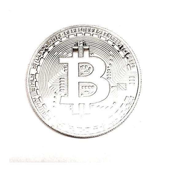 Authentic Silver Bitcoin Stand Gift Set-D.A.F. C-2