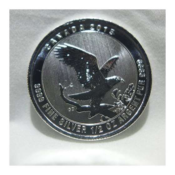 2015 CA 1 By 2 Ounce Canadian Bald Eagle Silver-2