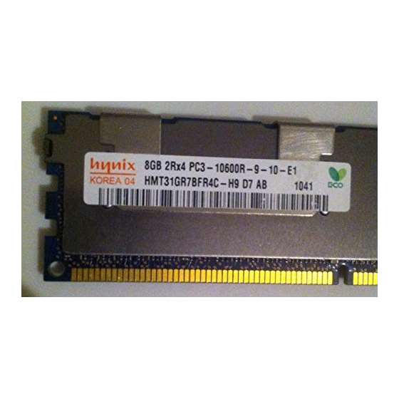 8GB MEMORY PC3-10600R Dural Rank HMT31GR7BFR4C-H-2