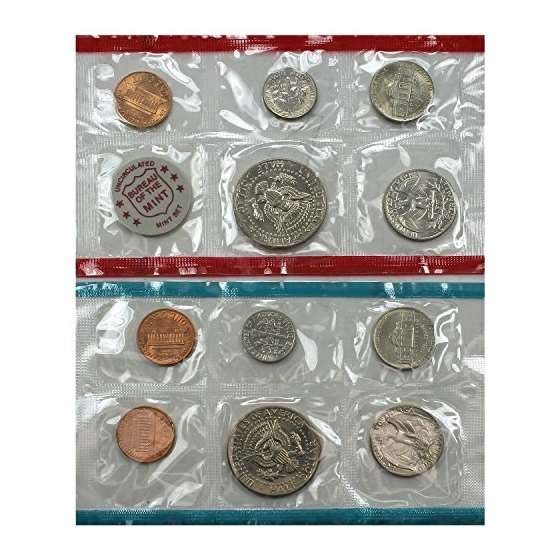 1971 PD S US Mint Uncirculated Coin Mint Set Sea-2