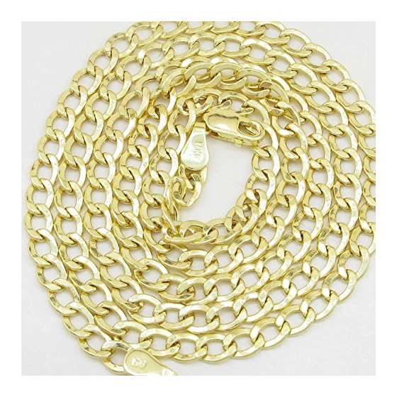 14K Yellow Gold Cuban Link Chain 24 And Long 4MM-2