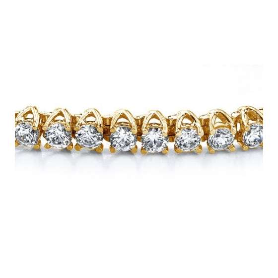 14KT Yellow Gold H-I SI3 By I1 4 Prong Tennis Br-2