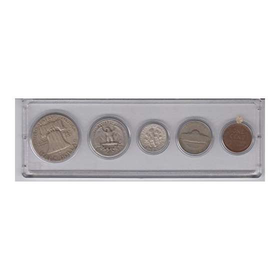 1948 BIRTH YEAR COIN SET, 5 COINS TOTAL- SILVER-2