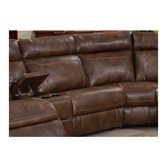 Clark 6 Piece Brown Reclining Living Room Sectio-2