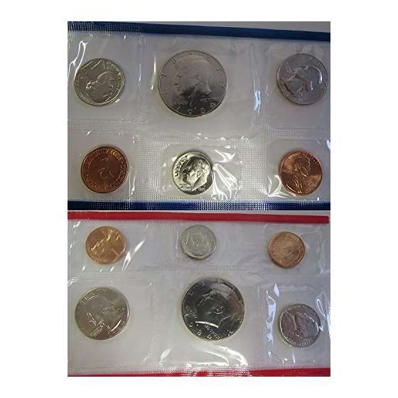 1984 P D U.S. Mint 10-Coin Uncirculated Set With-2