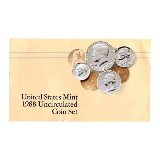 1988 United States Mint Uncirculated Coin Set U8-4