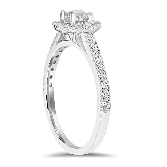 3/4Ct Lab Grown Hao Diamond Engagement Ring Eco-2