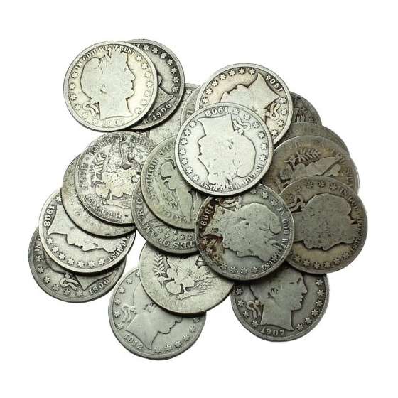 1892 Various Mint Marks-1916 90 Silver Barber Qu-2
