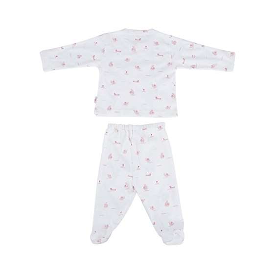 Ultra Soft Turkish Cotton Red Print Footie And K-2