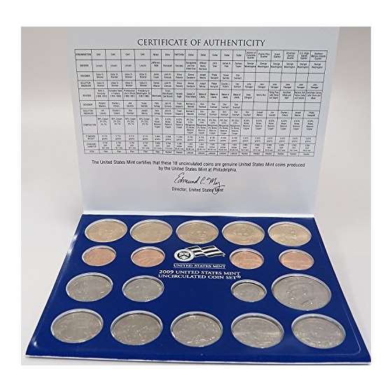 2009 PDS U.S. Mint-36 Coin Uncirculated Set With-2