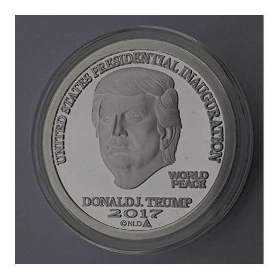 2017 DONALD TRUMP INAUGURAL SILVER DOLLAR COIN 2-2