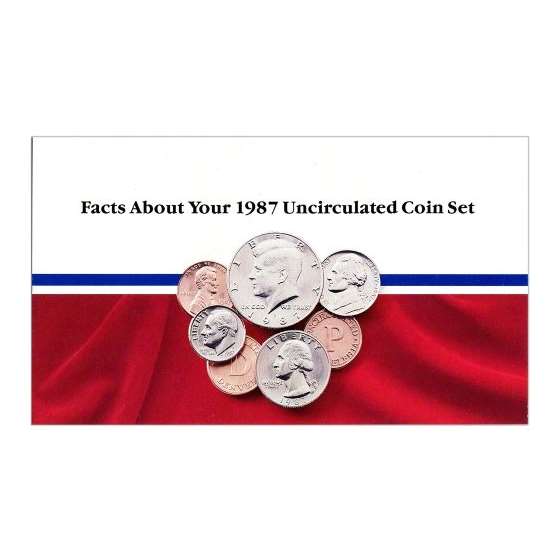1987 United States Mint Uncirculated Coin Set In-4