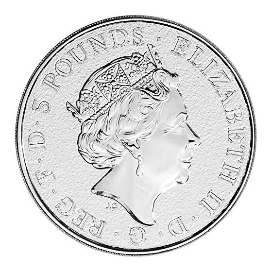 2017 UK Great Britain Silver Queens Beast Dragon-2