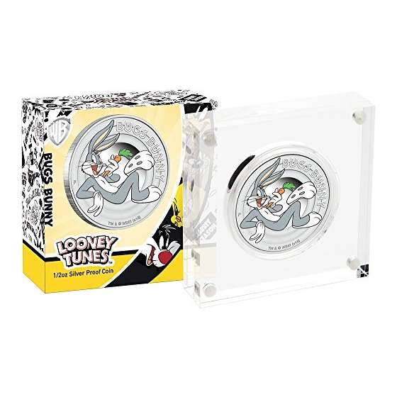 2018 TV Looney Tunes BUGS BUNNY Silver Coin 50 C-2