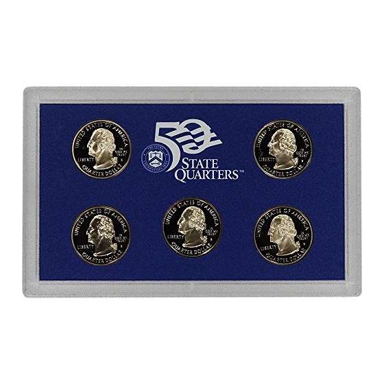 1999-S 50 STATE QUARTERS PROOF SET-5 COINS-2