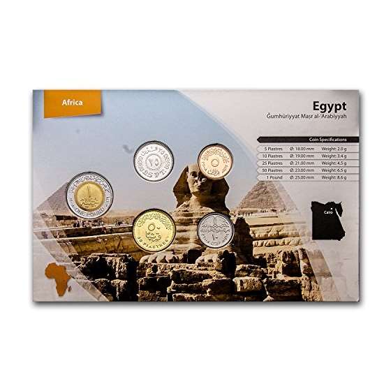 EG 1984 -2010 Egypt 1 Piastre-1 Pound Coin Set B-2
