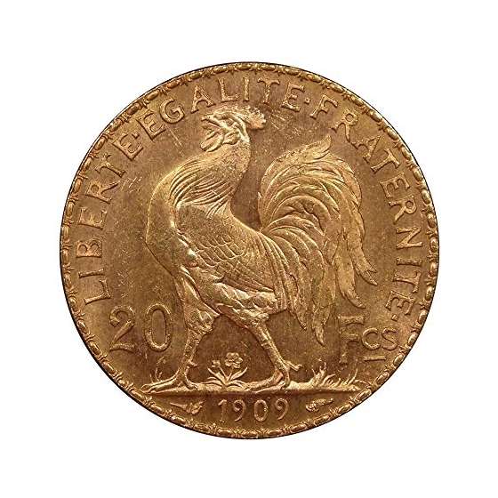 1899-1914 France Rooster 20 Francs Gold Coin-4