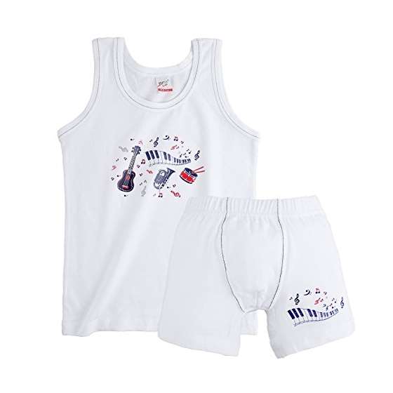 Toddler And Boys Turkish Cotton Comfort White Bo-2