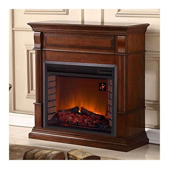 Full Size Electric Fireplace - Remote Control, A-2