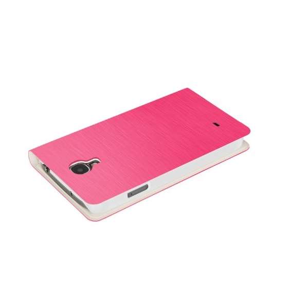 Brushed Pink Samsung Galaxy S4 Flip Cover Case B-4