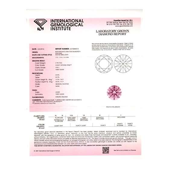 0.78 Ct. | Round | Crocus Pink Color | VVS1 Clar-2