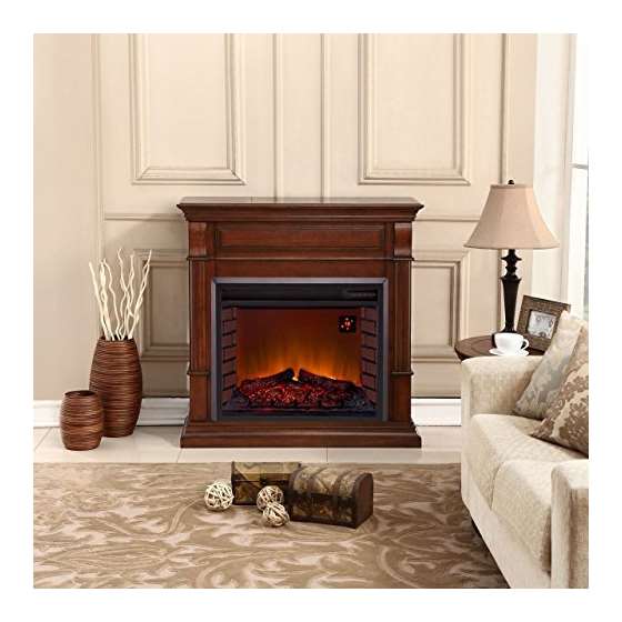 Full Size Electric Fireplace - Remote Control, A-4