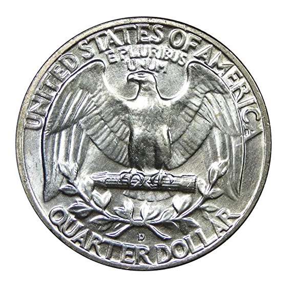 1960 U.S. Washington Quarter 90 Silver Coin, Min-4