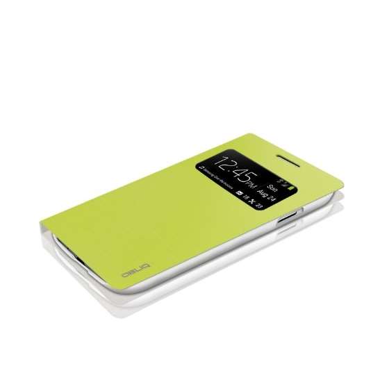 Brushed Lime Samsung Galaxy S4 View Flip Cover C-2