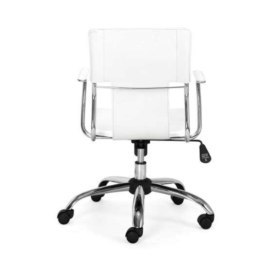 Modern Trafico Office Chair, White-2