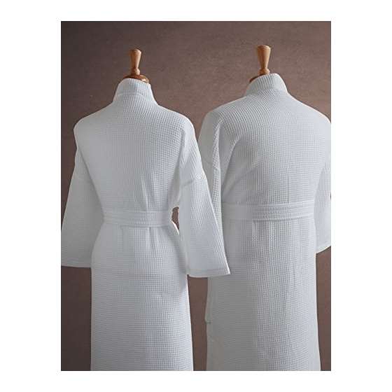 Mr. Mrs. Couples Waffle Weave Bathrobe Set-100 E-2