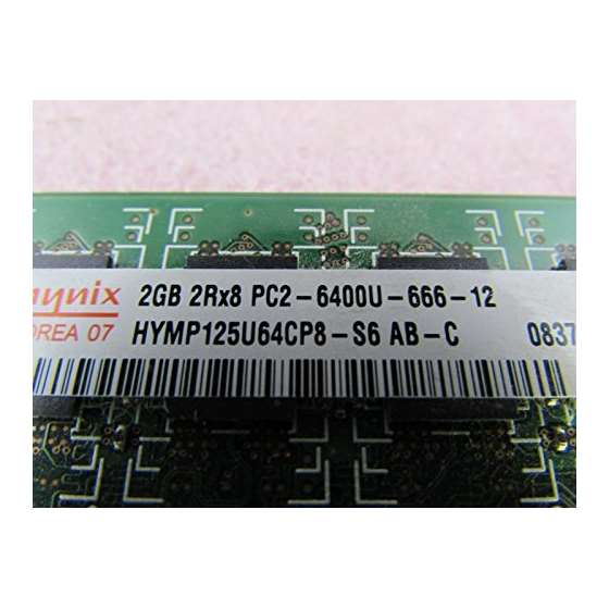 Hynix HYMP125U64CP8-S6 8GB 4 X 2GB PC2-6400U DDR-2