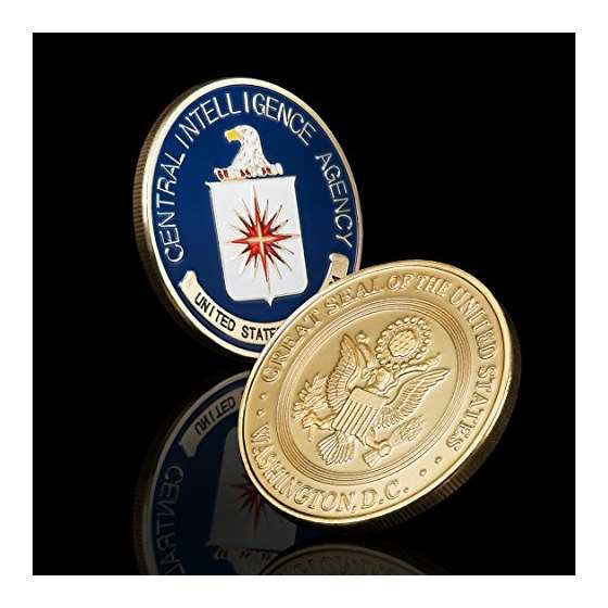 CIA Challenge Coin Collection Set Enamel Paint W-2