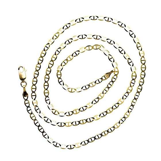 10K YELLOW Gold SOLID GUCCI Chain - 22 Inches Lo-2