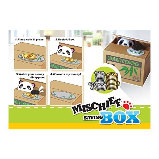 Mischief Saving Box Stealing Coin Piggy Bank, Mo-4