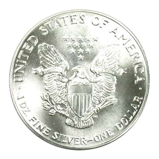 2004 American Silver Eagle 1 Brilliant Uncircula-2