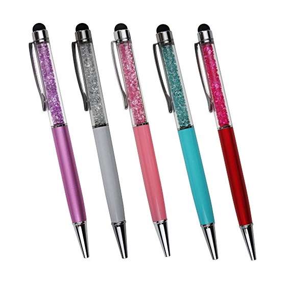Slim Crystal Diamond Stylus And Ink Pen For Touc-2