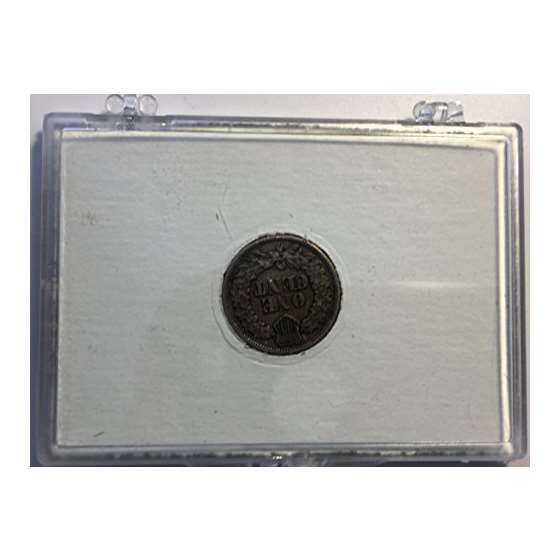 1863 P Indian Head Civil War Coin Comes In A Pla-4