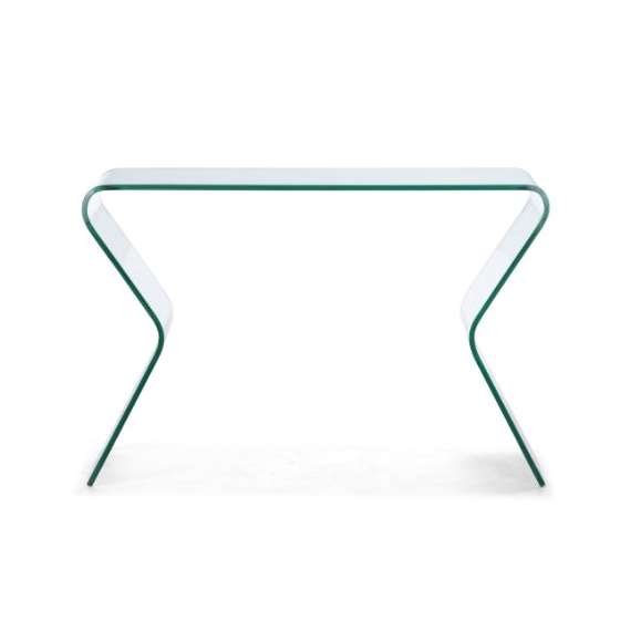 Modern Respite Console Table, Clear-2
