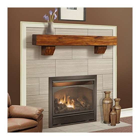 60-Inch Fireplace Shelf Mantel With Corbel Optio-4