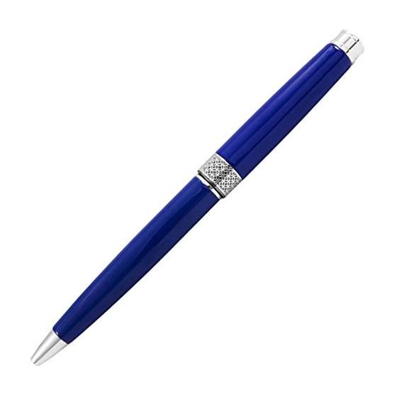 Piacere Chrome Cobalt Blue Micro Ballpoint Pen I-2