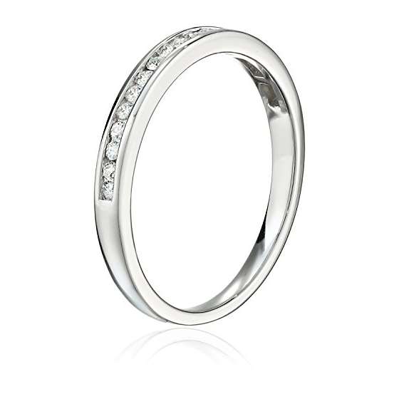 14K White Gold Lab Grown Diamond Wedding Ring (1-2