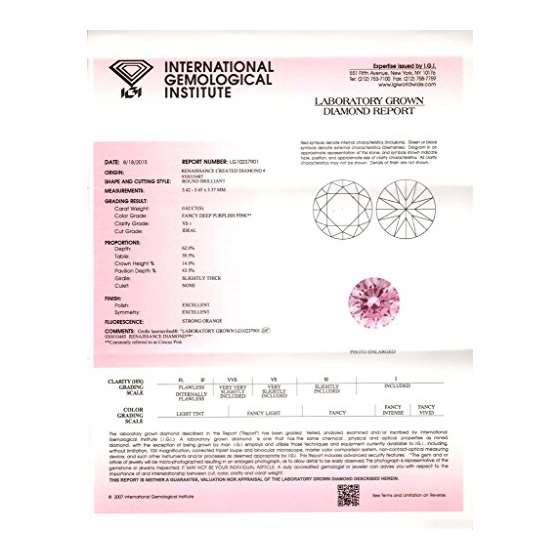 0.62 Ct. | Round | Crocus Pink Color | VS1 Clari-2