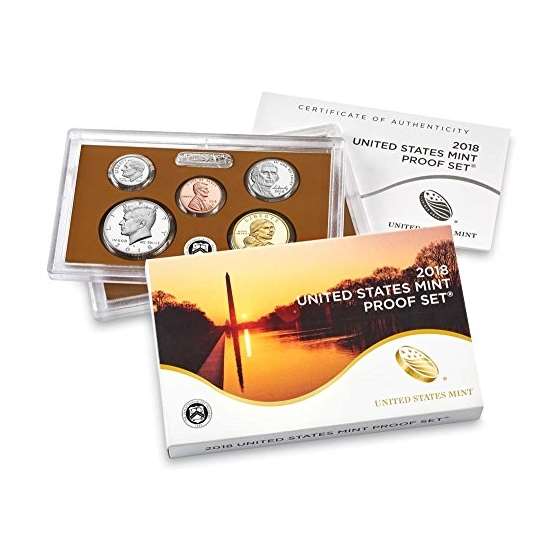 2018 S 10 Coin Clad Proof Set In OGP With Coa Pr-2