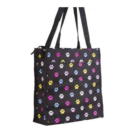 Multicolor Pawprint Travel Tote Bag 12-Inch-2