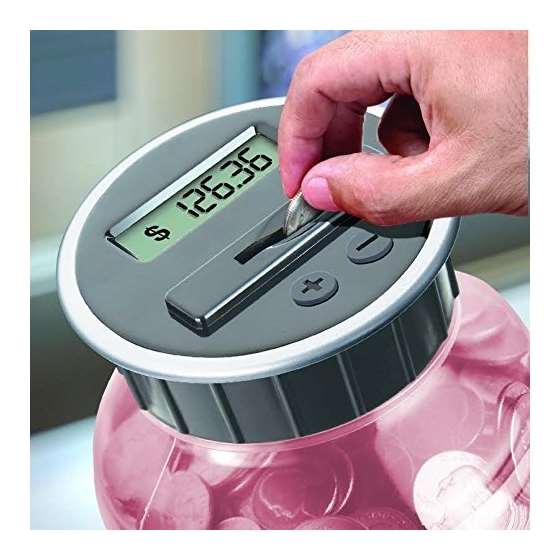 Digital Coin Bank Savings Jar-Automatic Coin Cou-2