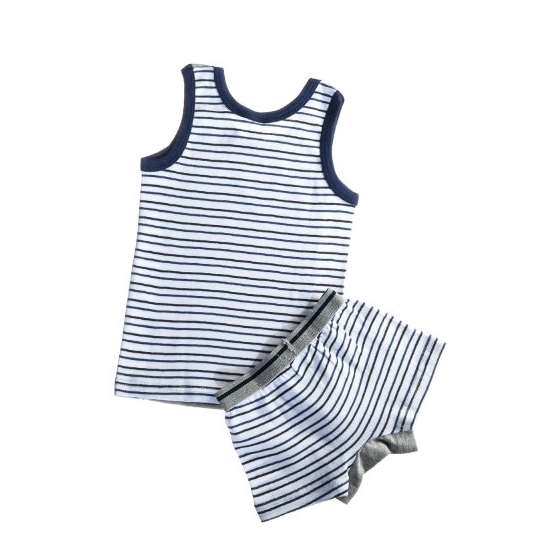 Kids By Soft Turkish Cotton Boys Tank Top And Bo-2