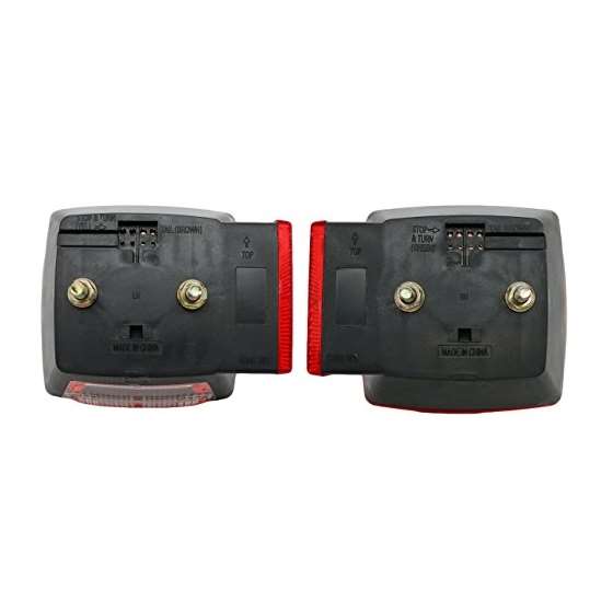 Pair Of Square Box Tail Lights, Incandescent Tra-2