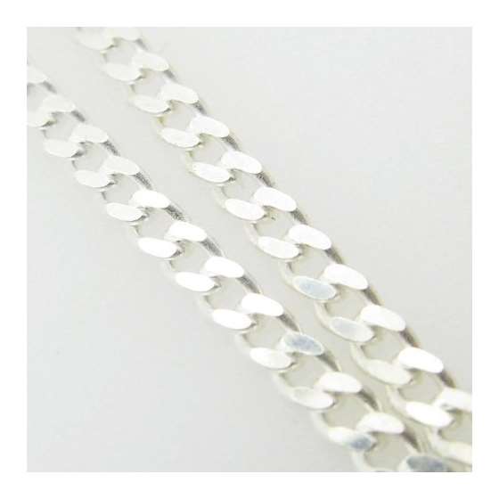 Silver Curb Link Chain Necklace BDC66-2