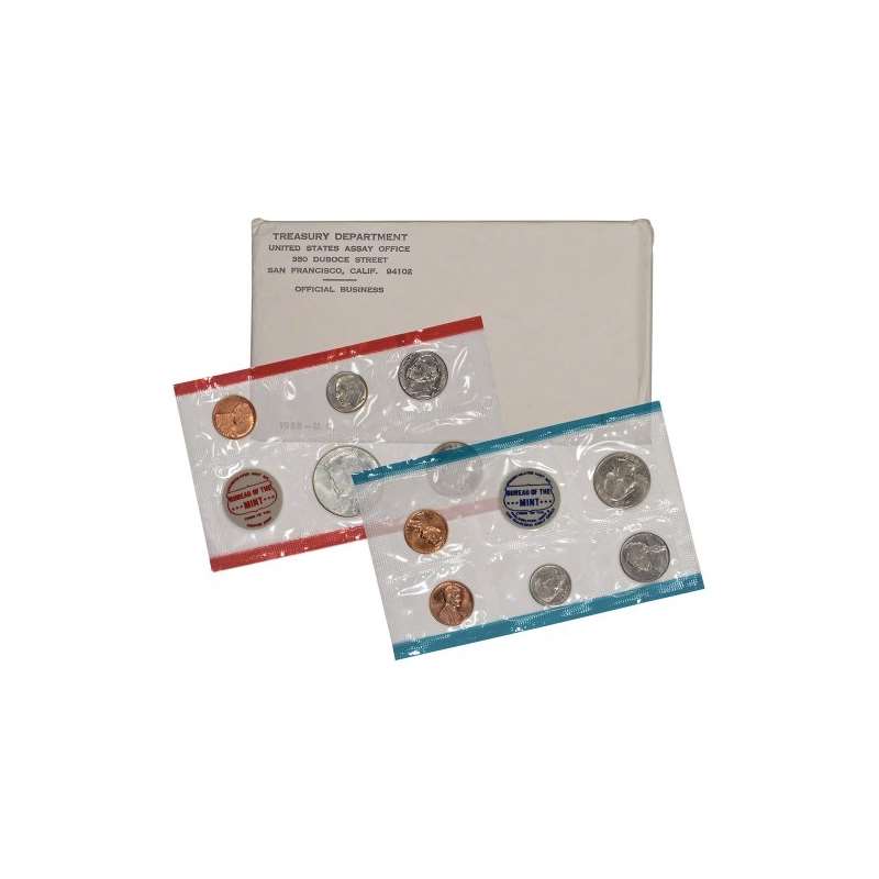 1968 US Mint Uncirculated Coin Set OGP