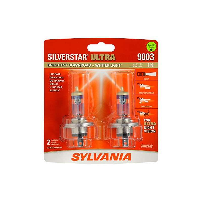 9003 By H4 Silverstar Ultra Halogen Headlight Bulb